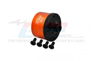 GPM MT2011 ALUMINUM 7075 FRONT / MIDDLE / REAR DIFF CASE WITH STEEL COVER TKR5113B FOR TEKNO 1/10 MT410 TKR9501 SCT410 TKR9500 2.0 - ORANGE - MT2011-OR