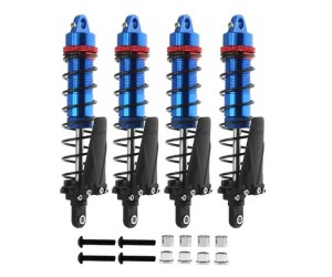 ALUMINUM BIG BORE OIL DAMPER WITH PERCH SET 100mm 4PCS FOR 1/10 RC CAR CRAWLER BUGGY TRUCK - RS-DP100/BU