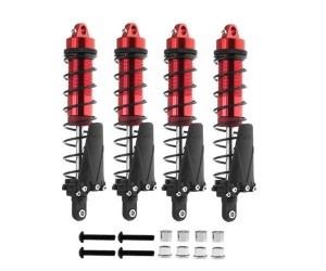 ALUMINUM BIG BORE OIL DAMPER WITH PERCH SET 100mm 4PCS FOR 1/10 RC CAR CRAWLER BUGGY TRUCK - RS-DP100/RE