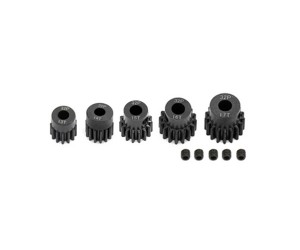 STEEL 0.8 Module 32 Pitch MOTOR PINION GEAR SET 13T - 21T FOR 1/8 1/10 RC TRAXXAS SLASH 4X4 - RS-PG083213-17T