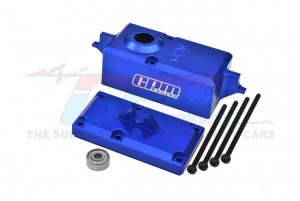 ALUMINUM 7075 SERVO PROTECTIVE COVER 2085 2085X 2085R 2090 For 1/5 X-MAXX 6S 8S 1/6 XRT 1/8 MAXX SLASH - BLUE - TXM023-B