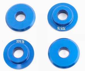 ALUMINUM 7075 TIRE HEX SHIM WASHER FOR 1/7 TRAXXAS Unlimited Desert Racer UDR 85086-4 - TRX-8447/BU
