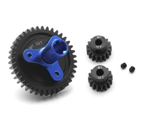 STEEL M1 SPUR GEAR CLUTH SLIPPER 16T / 17T PINION GEAR ARA310948 FOR ARRMA 1/10 RC GRANITE KRATON OUTCAST SENTON 3S 4S BLX - 39T - RS-ARA310948/39T