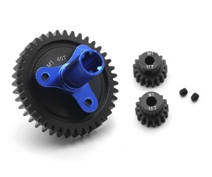 STEEL M1 SPUR GEAR CLUTH SLIPPER 16T / 17T PINION GEAR ARA310948 FOR ARRMA 1/10 RC GRANITE KRATON OUTCAST SENTON 3S 4S BLX - 40T - RS-ARA310948/40T