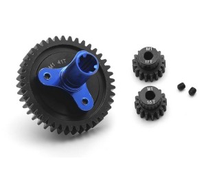 STEEL M1 SPUR GEAR CLUTH SLIPPER 16T / 17T PINION GEAR ARA310948 FOR ARRMA 1/10 RC GRANITE KRATON OUTCAST SENTON 3S 4S BLX - RS-ARA310948/41T