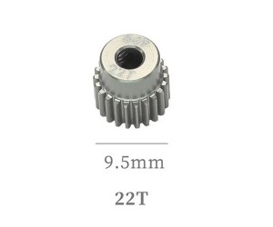 HARD COATED ALUMINUM 64P PITCH 21T - 40T PINION GEAR FOR 1/8 1/10 RC CAR BUGGY SHORT COURSE - RS-PG64P22T