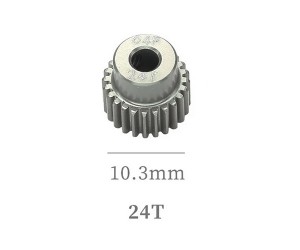 HARD COATED ALUMINUM 64P PITCH 21T - 40T PINION GEAR FOR 1/8 1/10 RC CAR BUGGY SHORT COURSE - RS-PG64P24T