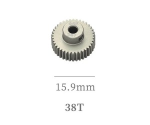 HARD COATED ALUMINUM 64P PITCH 21T - 40T PINION GEAR FOR 1/8 1/10 RC CAR BUGGY SHORT COURSE - RS-PG64P38T
