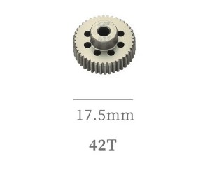 HARD COATED ALUMINUM 64P PITCH 41T - 54T PINION GEAR FOR 1/8 1/10 RC CAR BUGGY SHORT COURSE - RS-PG64P42T