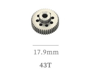 HARD COATED ALUMINUM 64P PITCH 41T - 54T PINION GEAR FOR 1/8 1/10 RC CAR BUGGY SHORT COURSE - RS-PG64P43T