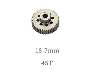 HARD COATED ALUMINUM 64P PITCH 41T - 54T PINION GEAR FOR 1/8 1/10 RC CAR BUGGY SHORT COURSE - RS-PG64P45T