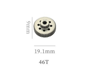 HARD COATED ALUMINUM 64P PITCH 41T - 54T PINION GEAR FOR 1/8 1/10 RC CAR BUGGY SHORT COURSE - RS-PG64P46T