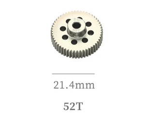 HARD COATED ALUMINUM 64P PITCH 41T - 54T PINION GEAR FOR 1/8 1/10 RC CAR BUGGY SHORT COURSE - RS-PG64P52T