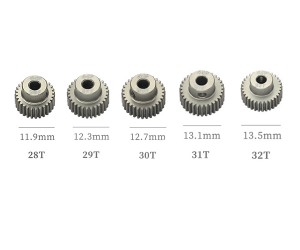 HARD COATED ALUMINUM 64P PITCH 21T - 44T 5PCS PINION GEAR ET FOR 1/8 1/10 RC CAR BUGGY - RS-PG28-32T