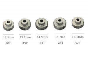 HARD COATED ALUMINUM 64P PITCH 21T - 44T 5PCS PINION GEAR ET FOR 1/8 1/10 RC CAR BUGGY - RS-PG32-36T