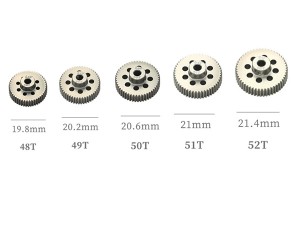 HARD COATED ALUMINUM 64P PITCH 21T - 44T 5PCS PINION GEAR ET FOR 1/8 1/10 RC CAR BUGGY - RS-PG48-52T