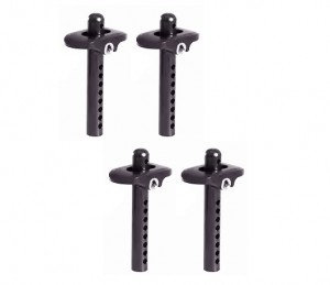 ALUMINUM BODY POST 37 / 47 / 57mm AR320357 FOR ARRMA KRATON LIMITLESS TALION TYPHON OUTCAST 6S BLX - BLACK - 57mm - RS-AR320357L/BK