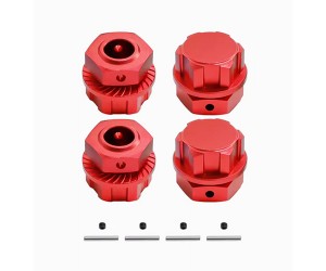 ALUMINUM WHEEL HEX 24mm ARA310928 ARA310929 FOR 1/5 ARRMA KRATON OUTCAST 8S BLX MONSTER - RED - RS-ARA310928/RE
