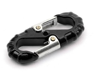 METAL RESCUE HOOK TRAILER TOW HOOK FOR 1/10 RC CRAWLER TRUCK AXIAL SCX-10 TRAXXAS TRX-4 - BLACK - WH-03/BK