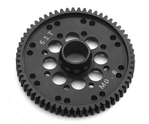 STEEL M0.8 MAIN SPUR GEAR - 61T ARA311100 FOR ARRMA 1/10 GORGON 4X2 MEGA 550 MONSTER - RS-ARA311100