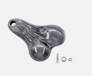 METAL SPOOF EGGS DANGLER TRUCK NUTS ACCESSORIES FOR TRAXXAS 1/10 TRX-4 SCX10 PICKUP TRUCK CRAWLER - GUN SILVER - RS-CA01/GS