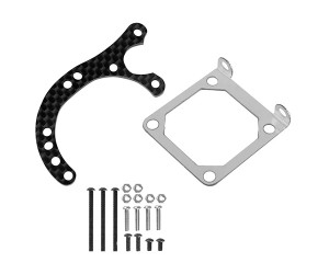 CARBON FIBER MOTOR BRACKET MOUNT FOR 1/10 RC TAMIYA XV-01 PRO RALLY TRUCK 58726 - XV01-01