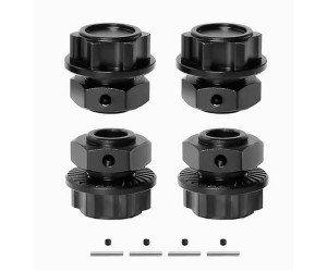 Alloy Wheel Hex - 17mm ARA310988 ARA310929 For ARRMA 1/10 KRATON OUTCAST 4S 1/8 MOJAVE BLX - BLACK - RS-ARA310988/BK
