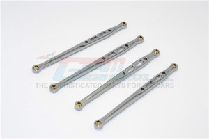 ALLOY REAR CHASSIS LINKS PARTS TREE AXIAL SCX10 - Gun silver - SCX049R-GS
