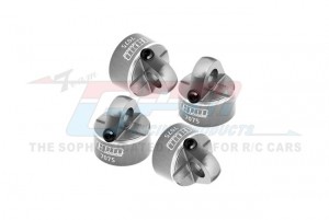 GPM MT2DP/CAP 7075 ALLOY SHOCK CAP TKR6712 TKR6712A FOR TEKNO 1/10 MT410  EB410  ET410 SCT410 RC TRUCK - SILVER - MT2DP/CAP-S