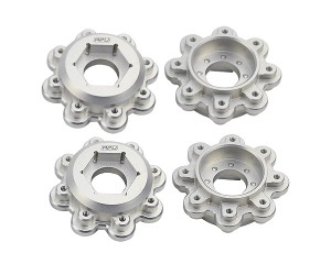 ALUMINUM 7075 8X48 To 24mm Hex Adapters 18mm Axle Holes PRO638300 FOR PROLINE RIM FOR 1/5 ARRMA KRATON OUTCAST 8S BLX MONSTER - RS-PRO638300-18