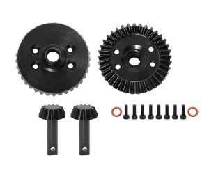 STEEL FRONT & REAR DIFFERENTIAL BEVEL GEAR 13 - 37T 5379X FOR TRAXXAS ST Rally Raptor R Hoss Revo 3.3 Rustler Slash Slayer Pro T-Maxx XO-1 - TRX-5379X