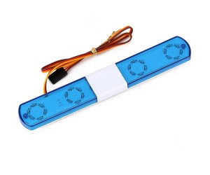 LED POLICE FLASH LIGHT BAR- 140mm 5 Mode FOR 1/10 RC ON-ROAD TAMIYA DRIFT D4 D5 D6 CAR - RS-LEDP140/BU