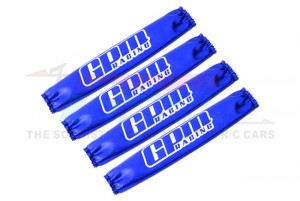 GPM TXM/SCO DAMPER SHOCK WRAPS -4PCS SET FOR TRAXXAS 1/5 X-MAXX 6S 8S /  ARRMA KRATON 8S RC MONSTER - BLUE - TXM/SCO-B