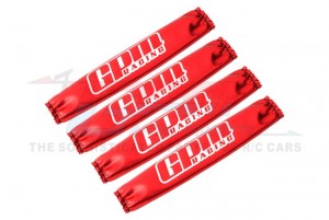 GPM TXM/SCO DAMPER SHOCK WRAPS -4PCS SET FOR TRAXXAS 1/5 X-MAXX 6S 8S /  ARRMA KRATON 8S RC MONSTER - RED - TXM/SCO-R