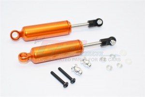 ALUMINIUM FRONT/REAR INTERNAL SHOCKS  (90MM) AXIAL SCX10 - Orange - SCX090N-OR-BEBK
