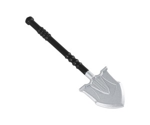 METAL OUTDOOR MILITARY SHOVEL FOR 1/10 RC AXIAL SCX-10 TRAXXAS TRX-4 CRAWLER - BLACK - ZSP004/BK