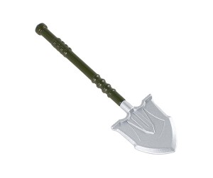 METAL OUTDOOR MILITARY SHOVEL FOR 1/10 RC AXIAL SCX-10 TRAXXAS TRX-4 CRAWLER - GREEN - ZSP004/GR
