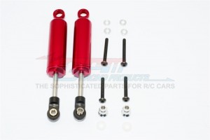 ALUMINIUM FRONT/REAR INTERNAL SHOCKS  (90MM) AXIAL SCX10 - Red - SCX090N-R-BEBK