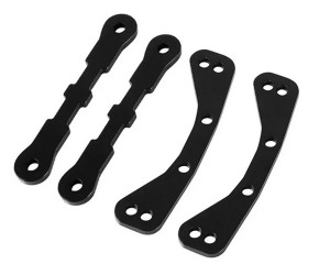 ALUMINUM FRONT & REAR UPPER LOWER BULKHEAD TIE BAR 7726 FOR TRAXXAS 1/5 X-MAXX 68 8S 1/6 XRT 8S MONSTER - TRX-7726/BK