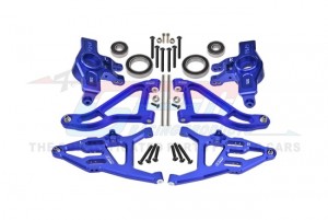 ALUMINUM FRONT KNUCKLE ARMS FRONT UPPER & LOWER SUSPENSION ARMS SET 8552 FOR TRAXXAS 1/7 UDR UNLIMITED DESERT RACER - BLUE - UDR2154A55N-B