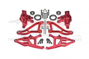 ALUMINUM FRONT KNUCKLE ARMS FRONT UPPER & LOWER SUSPENSION ARMS SET 8552 FOR TRAXXAS 1/7 UDR UNLIMITED DESERT RACER - UDR2154A55N-R