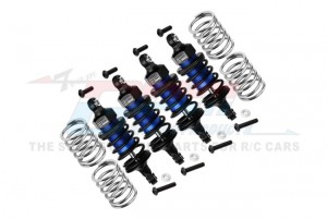 GPM ALUMINUM ALLOY FRONT 58mm REAR 60MM OIL ULTRA SHOCKS 8360 FOR TRAXXAS 4TEC 2.0 4TEC 3.0 TRUCK - GT5860FR-B-BK-BEBK