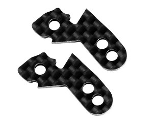 CARBON FIBER STEERING KNUCKLE PLATE FOR 1/10 TAMIYA TT-02 TOURING CAR - TT02-23/BK