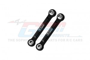 GPM MGM162 ALUMINUM 7075 FRONT STEERING LINK RODS ARA340216 FOR ARRMA 1/14 MOJAVE GROM MEGA 380 MONSTER ARA2104 - BLACK - MGM162-BK