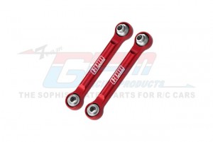 GPM MGM162 ALUMINUM 7075 FRONT STEERING LINK RODS ARA340216 FOR ARRMA 1/14 MOJAVE GROM MEGA 380 MONSTER ARA2104 - RED - MGM162-R