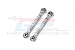 GPM MGM162 ALUMINUM 7075 FRONT STEERING LINK RODS ARA340216 FOR ARRMA 1/14 MOJAVE GROM MEGA 380 MONSTER ARA2104 - SILVER - MGM162-S