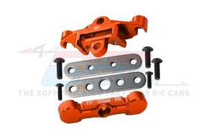 GPM TXMS009N 7075 ALLOY REAR TIE BAR MOUNTS & SUSPENSION PIN RETAINERS 8916 8927 FOR TRAXXAS 1/10 MAXX W/WIDEMAXX / MAXX SLASH MONSTER - TXMS009N-OR