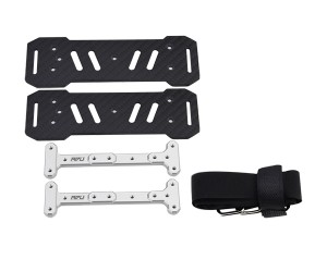 ALUMINUM EXTENDED CARBON FIBER BATTERY TRAY LOS254029 FOR 1/6 AXIAL RACING SCX-6 CRAWLER TRUCK - RS-LOS254029/SI