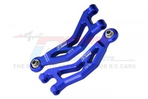 GPM MGM054 7075 ALUMINUM FRONT UPPER SUSPENSION ARMS ARA330839 FOR ARRMA 1/14 MOJAVE GROM MEGA 380 MONSTER ARA2104 - BLUE - MGM054-B