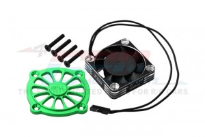 GPM MGO018FANA 7075 ALLOY MOTOR HEATSINK WITH METAL FRAME COOLING FAN AND PROTECTIVE COVER FOR ARRMA 1/10 GORGON MONSTER - GREEN - MGO018FANA-G